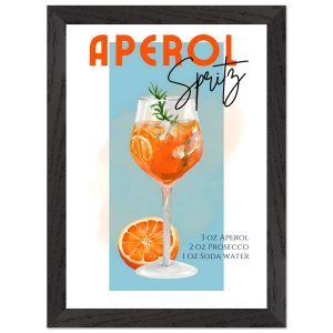 Artfulprints Poster met Lijst Aperol Spritz – Blue – A4 21×29.7 cm – B Artfulprints Poster met Lijst Aperol Spritz – Blue – A4 21×29.7 cm – B