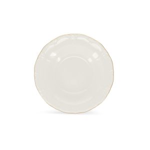 Bonbistro – Diep bord 23,5/14xH4cm met gouden rand Retro – Set van 6 Bonbistro – Diep bord 23,5/14xH4cm met gouden rand Retro – Set van 6