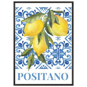 Artfulprints Poster met Lijst Fruits – Lemon tree in Positano – 70×100 Artfulprints Poster met Lijst Fruits – Lemon tree in Positano – 70×100