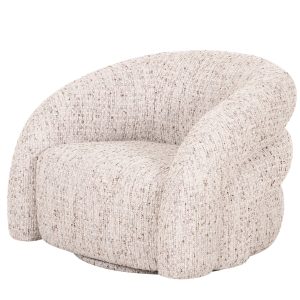 DÉJA Living Draaifauteuil Bodø – Beige Stof – 94x83x70cm DÉJA Living Draaifauteuil Bodø – Beige Stof – 94x83x70cm