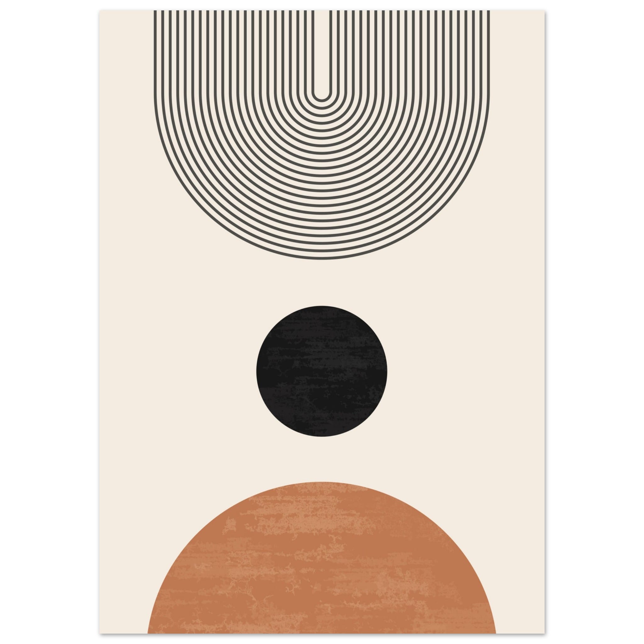 Artfulprints Abstract rainbow poster 50x70 cm