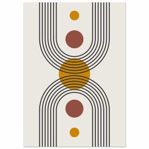 Artfulprints Poster Boho – Solar form – A4 21×29.7 cm – Meerkleurig Artfulprints Poster Boho – Solar form – A4 21×29.7 cm – Meerkleurig