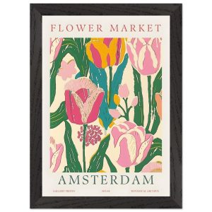 Artfulprints Poster met Lijst Flower market – Amsterdam II – A4 21×29. Artfulprints Poster met Lijst Flower market – Amsterdam II – A4 21×29.