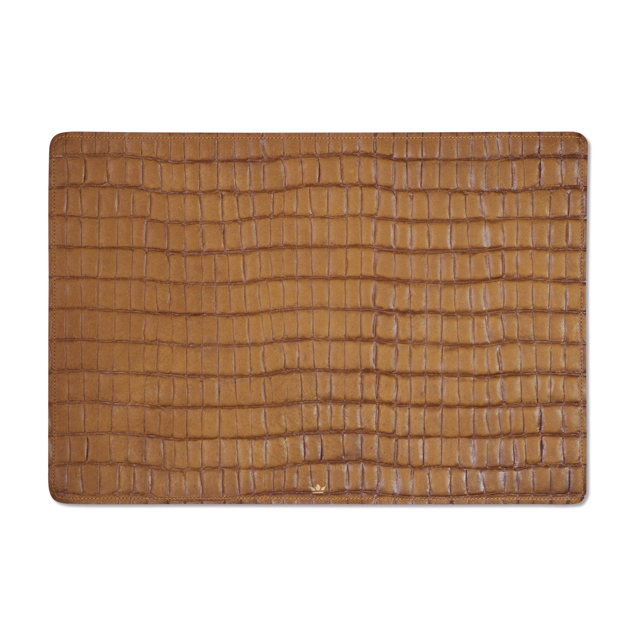 Dutchdeluxes Luxe Placemats in vol nerf leer - Handgemaakt - 1 stuk -