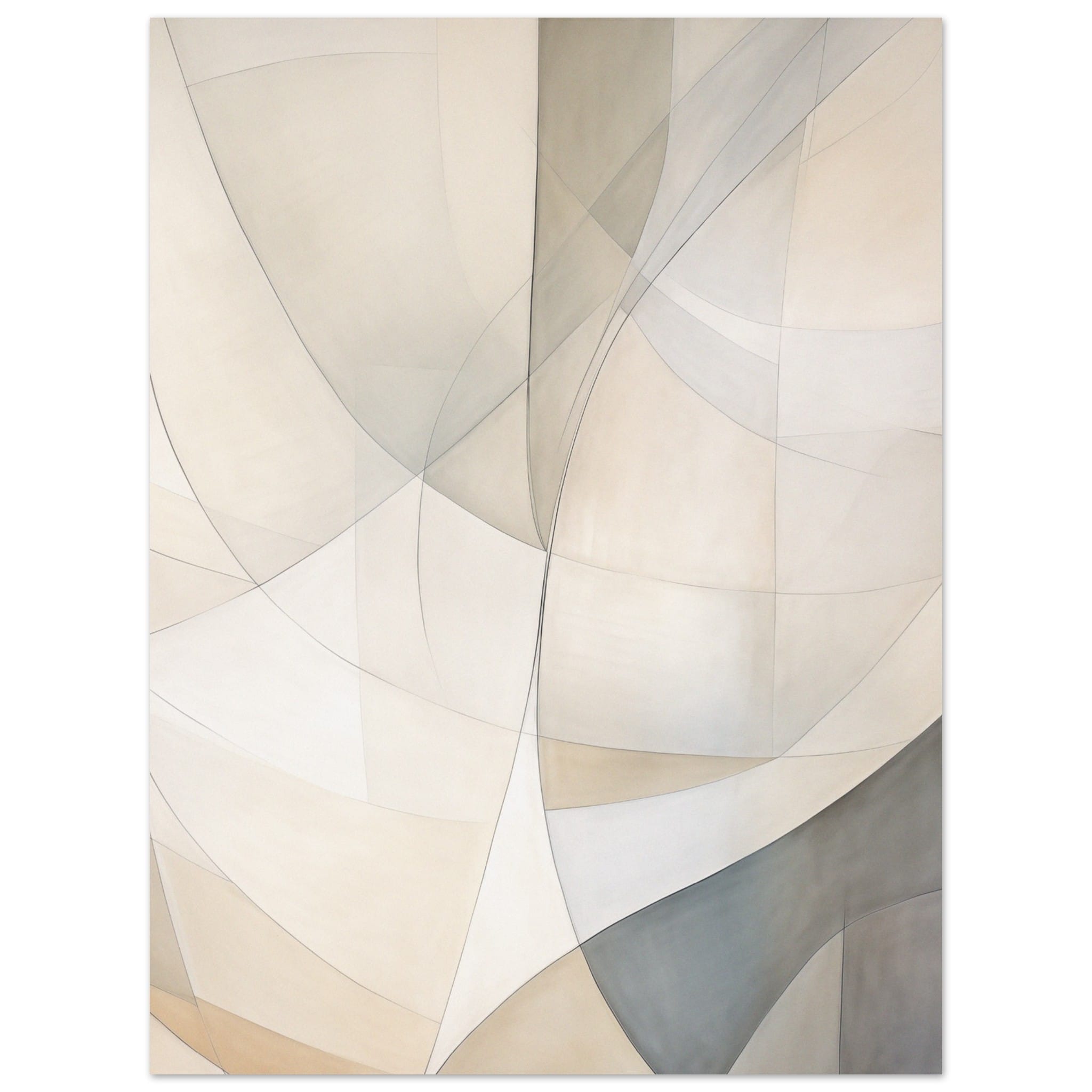 Artfulprints Abstract - Fine lines 5 poster 30x40 cm