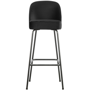 WOOOD barstoel Vogue – Velvet – Zwart – 103x50x55 WOOOD barstoel Vogue – Velvet – Zwart – 103x50x55