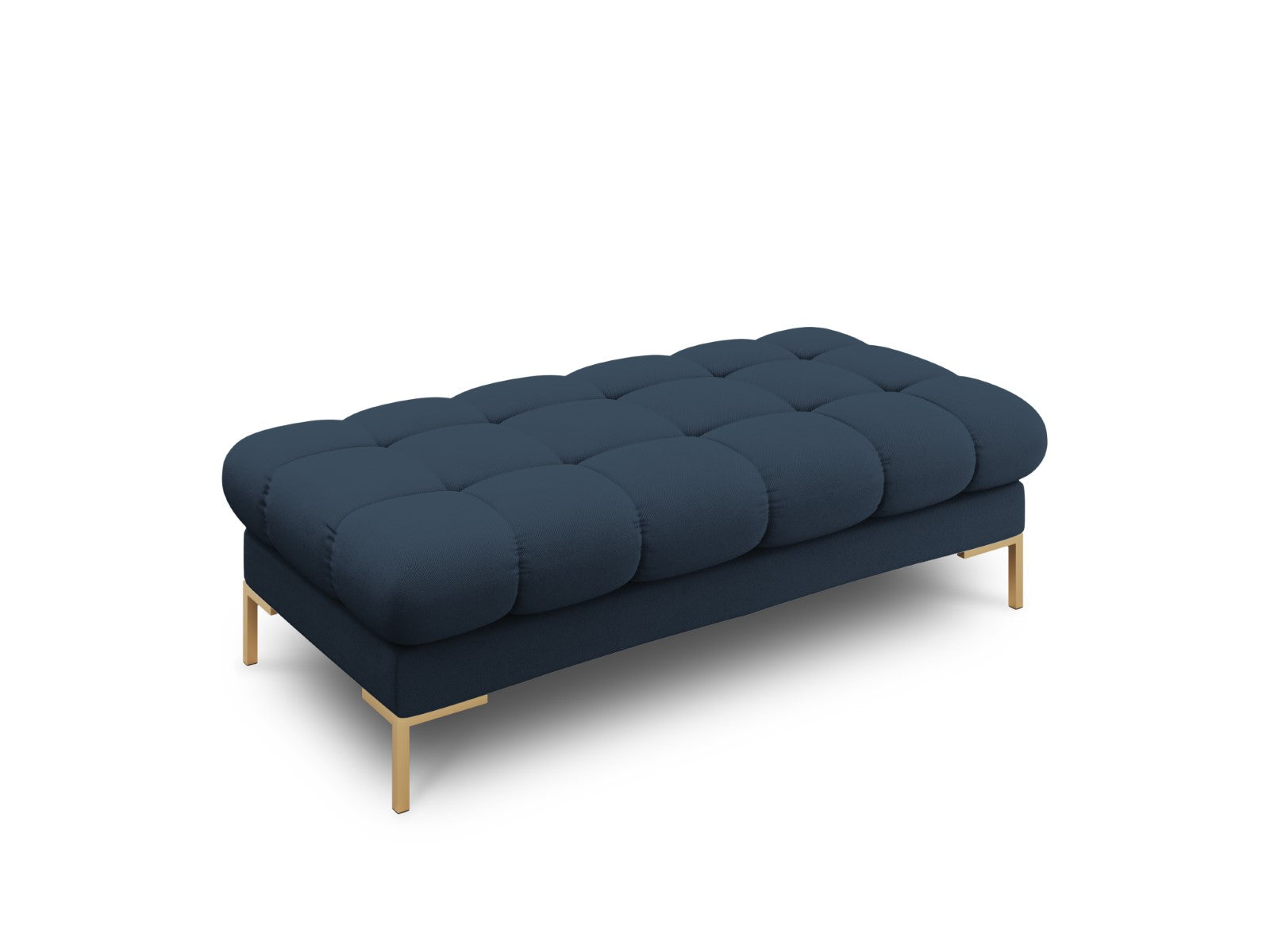 Cosmopolitan Design Bank Bali 2-zits, structurele stof, blauw - 62x133