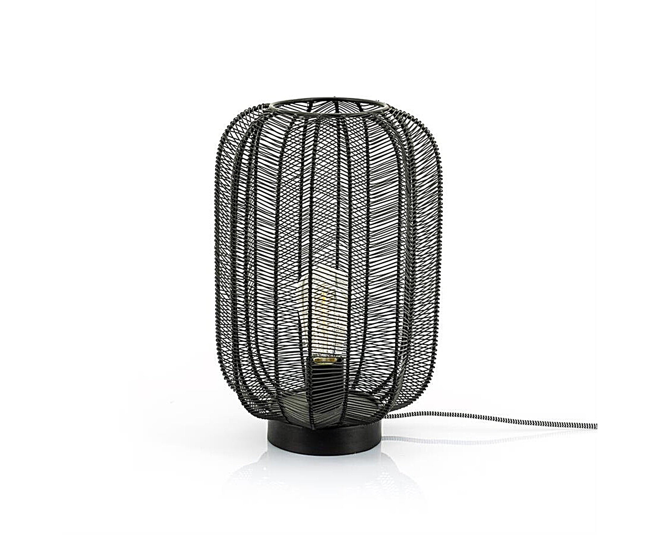 FurniLux Tafellamp Carbo – Stijlvolle Zwart Metalen Tafellamp - 24x24x