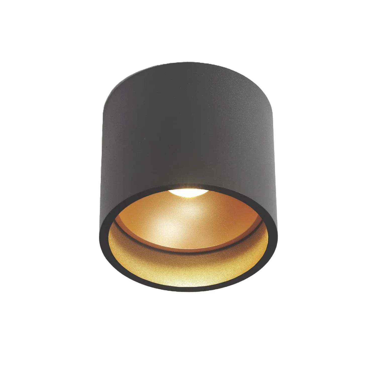 Artdelight plafondlamp Orleans - 1 lichts - 11 x 10 cm - zwart goud