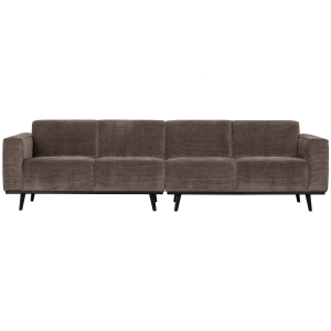 WOOOD 4-zits bank Statement – Rib – Taupe – 77x280x93 WOOOD 4-zits bank Statement – Rib – Taupe – 77x280x93