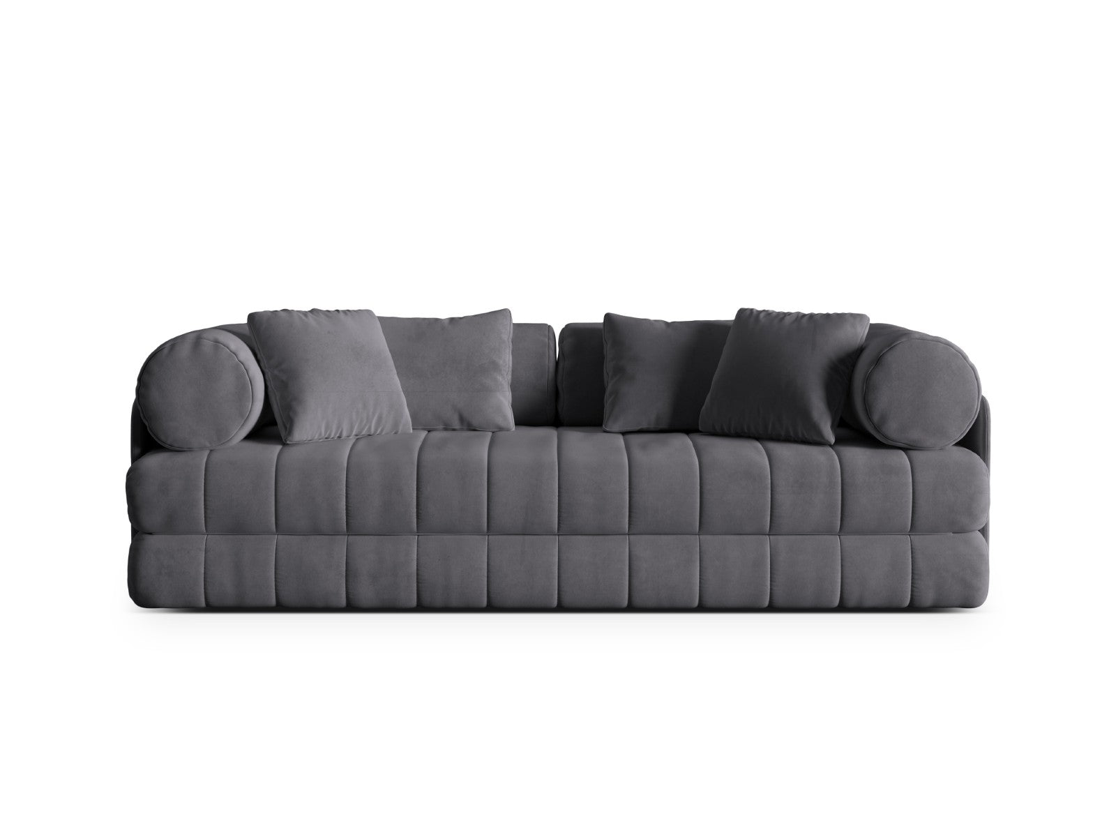 Cosmopolitan Design Converteerbare bank Kemi 3-zits, flueel donkergrij