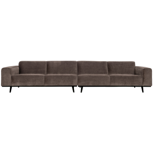 WOOOD 4-zits bank XL Statement – Rib – Taupe – 77x372x93 WOOOD 4-zits bank XL Statement – Rib – Taupe – 77x372x93