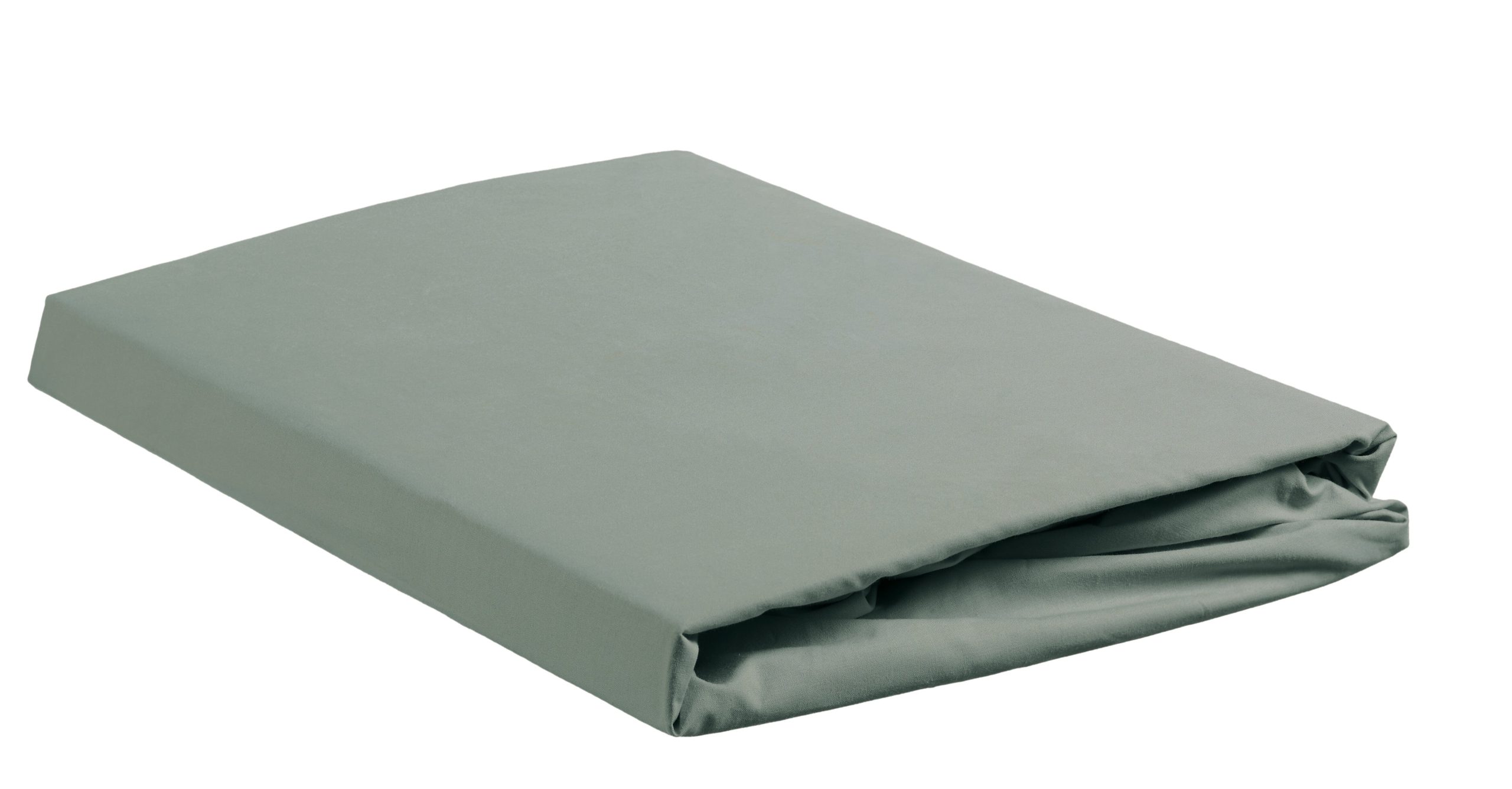 Ambiante splittopper hoeslaken Cotton Uni TDS - 140x200 cm - groen