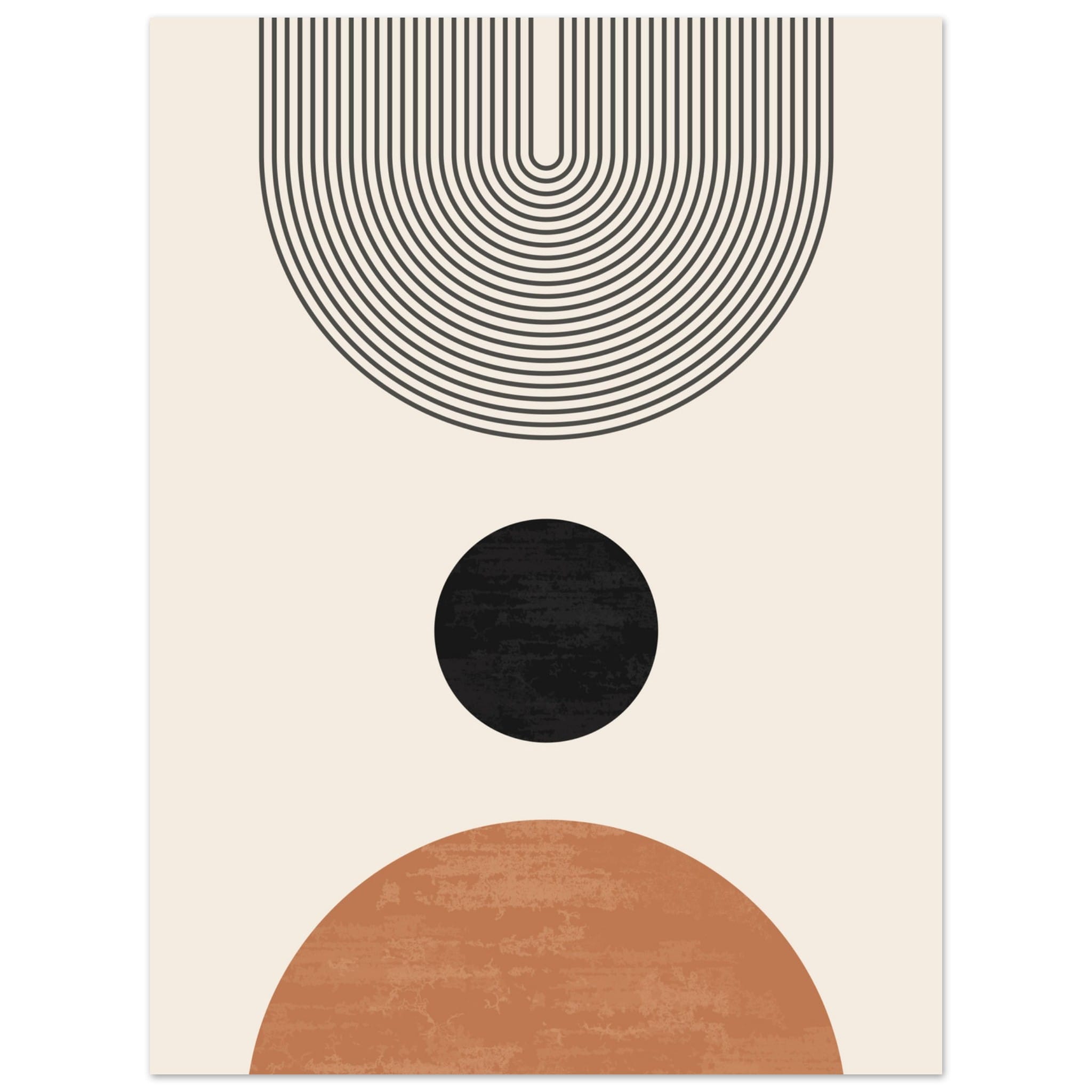 Artfulprints Abstract rainbow poster 30x40 cm