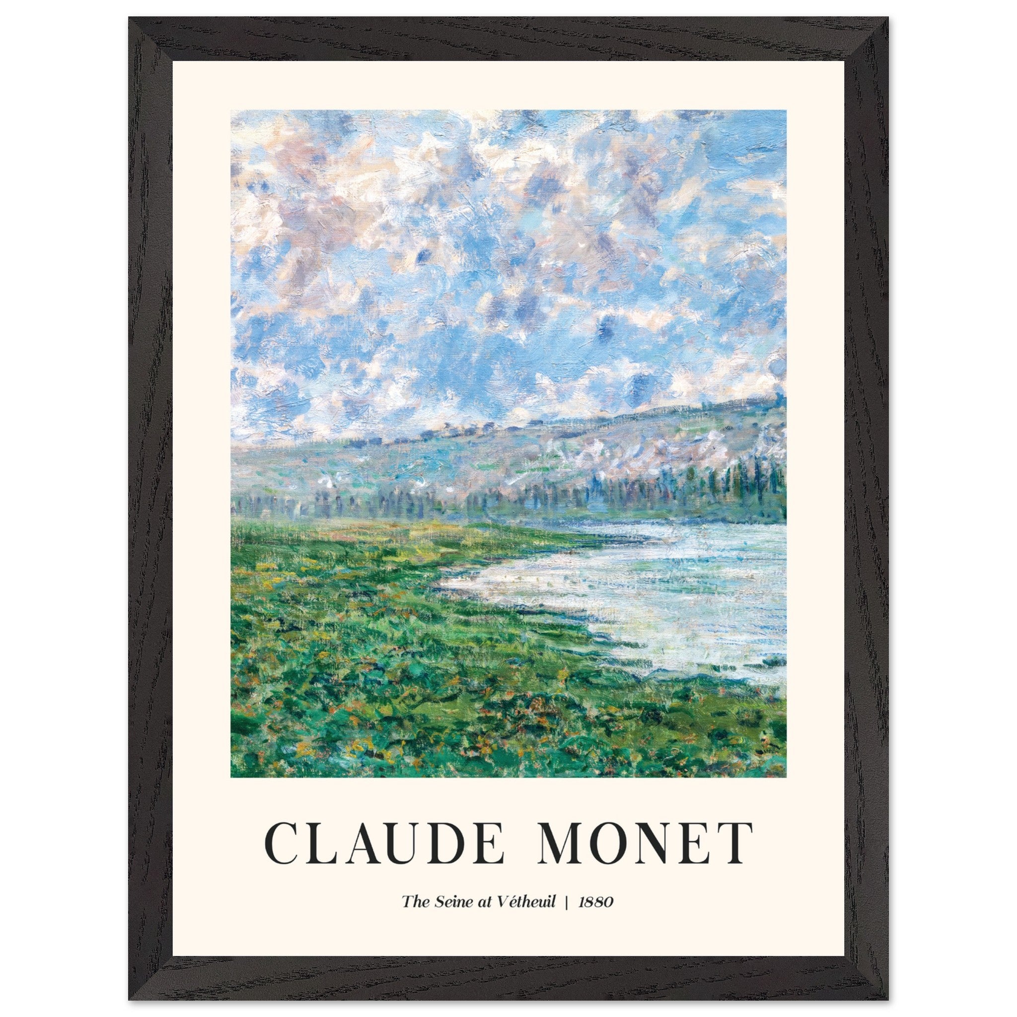 Artfulprints Poster met Lijst Claude Monet - The Seine at Vétheuil - 3