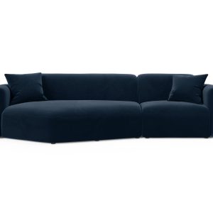 Cosmopolitan Design Modulaire hoekbank links Strino 3-zits, flueel kon Cosmopolitan Design Modulaire hoekbank links Strino 3-zits, flueel kon