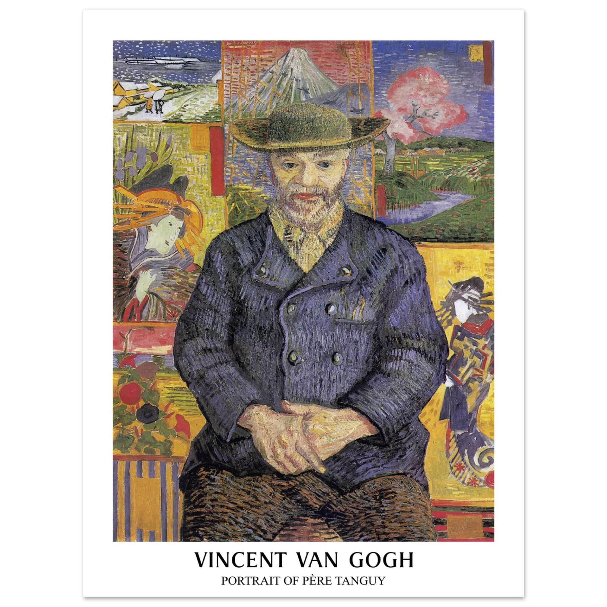 Artfulprints Poster Vincent van Gogh - Portrait of Père Tanguy - 30x40