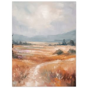 Artfulprints Poster Abstract – Open field – 30×40 cm – Meerkleurig
