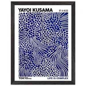 Artfulprints Poster met Lijst Yayoi Kusama – Life is complex – 30×40 c Artfulprints Poster met Lijst Yayoi Kusama – Life is complex – 30×40 c