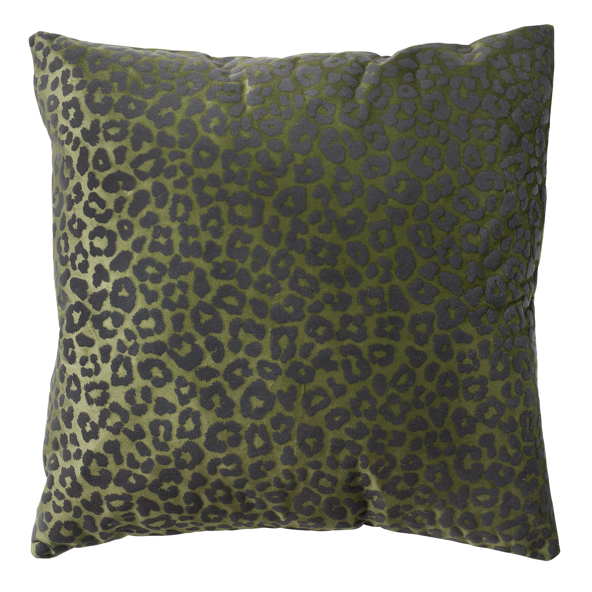 SURI - sierkussen 45x45 cm - dierenprint - Chive - groen