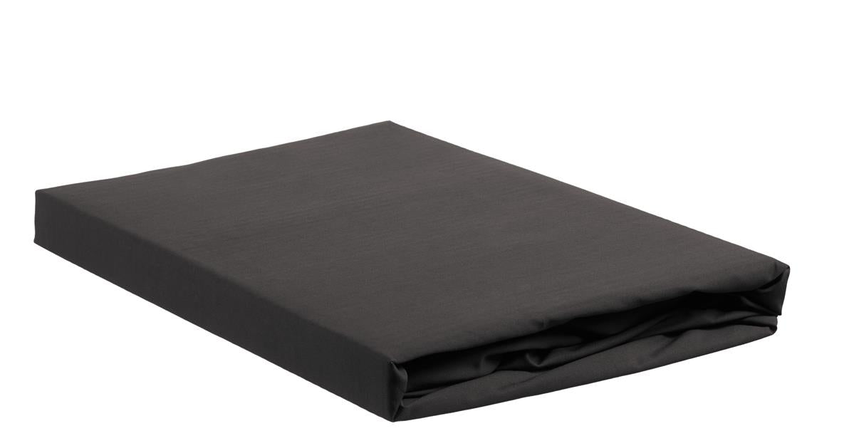 Ambiante - Katoen - Topper Hoeslaken - 140x220 cm - Antraciet