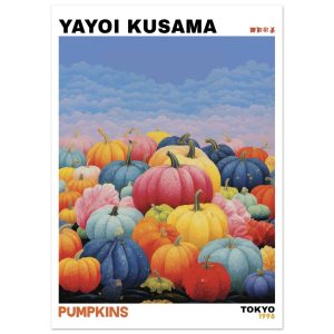Artfulprints Poster Yayoi Kusama – Pumpkins – 50×70 cm – Meerkleurig Artfulprints Poster Yayoi Kusama – Pumpkins – 50×70 cm – Meerkleurig