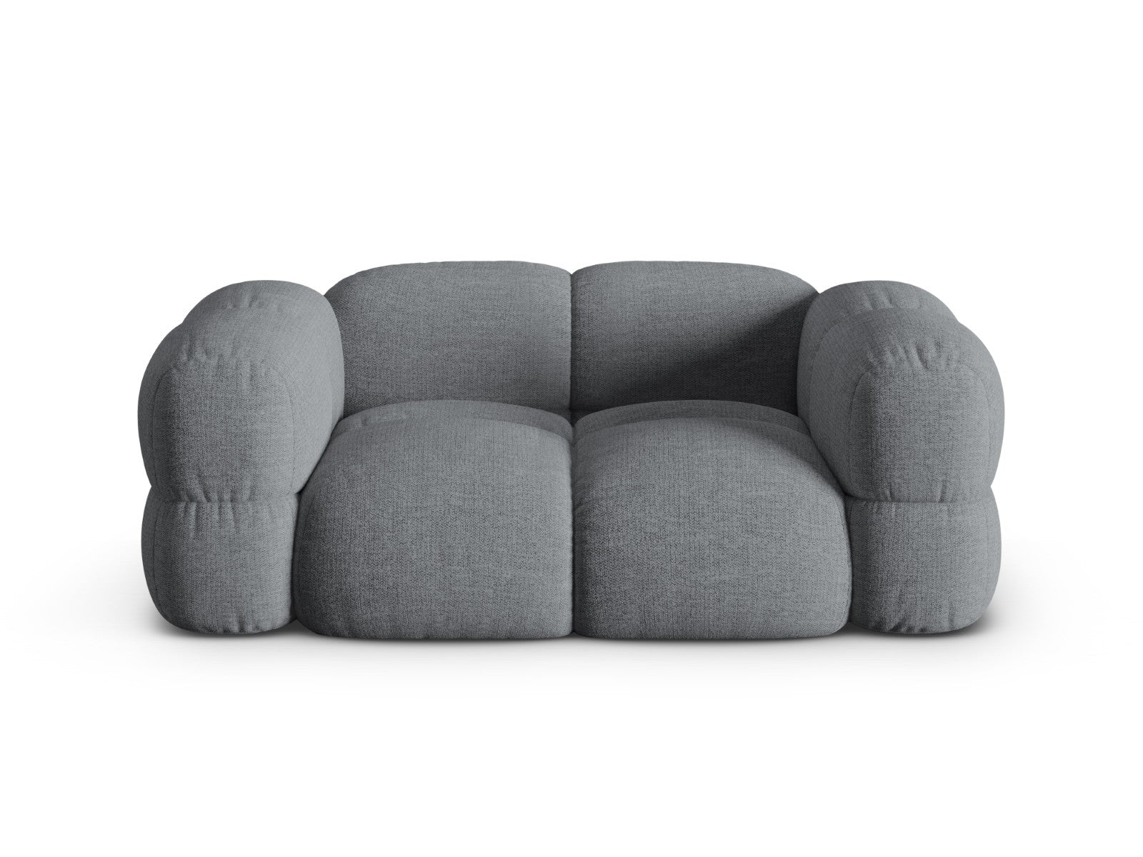 Cosmopolitan Design Bank Loretto 2-zits, structurele stof grijs - 100x