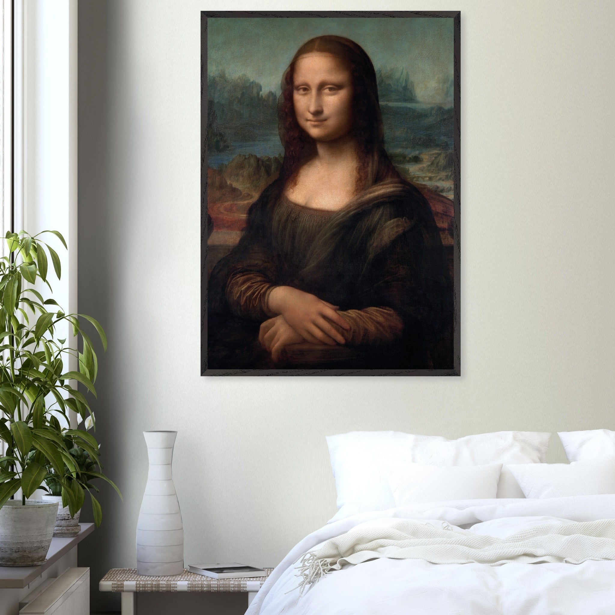 Artfulprints Poster Leonardo Da Vinci - Mona Lisa - 70x100 cm - Bruin