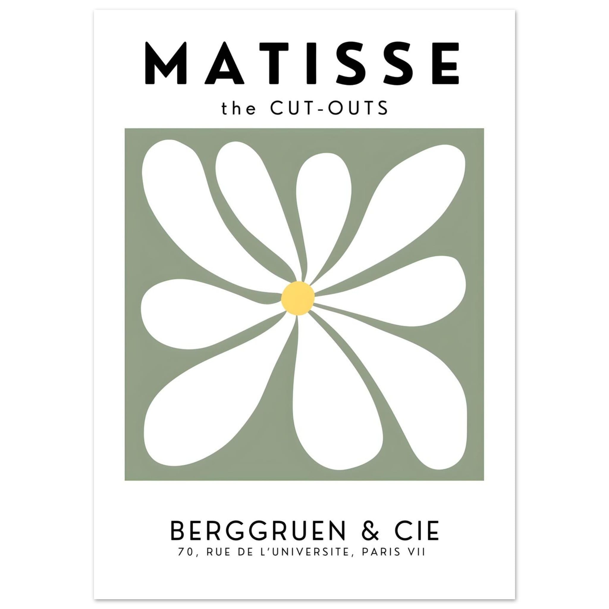 Artfulprints Poster Matisse – Floral motion - 50x70 cm - Grijs