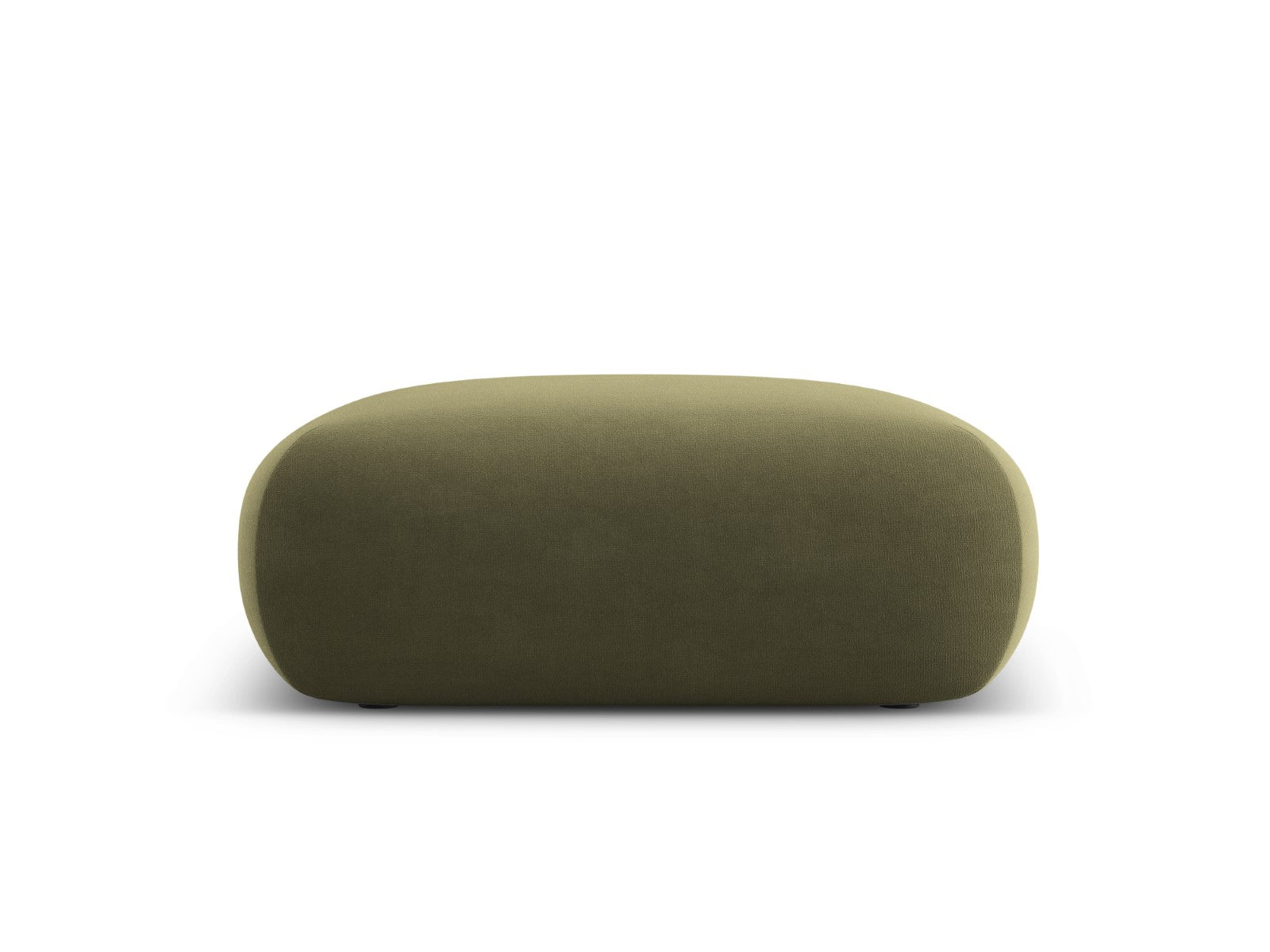 Cosmopolitan Design Poef Nolio 2-zits, flueel lichtgroen - 100x100x36c