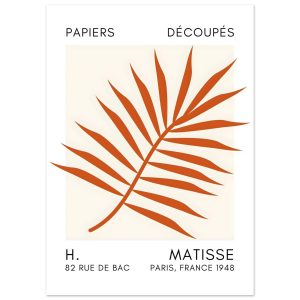Artfulprints Poster Matisse – Floral reef orange – 50×70 cm – Oranje Artfulprints Poster Matisse – Floral reef orange – 50×70 cm – Oranje