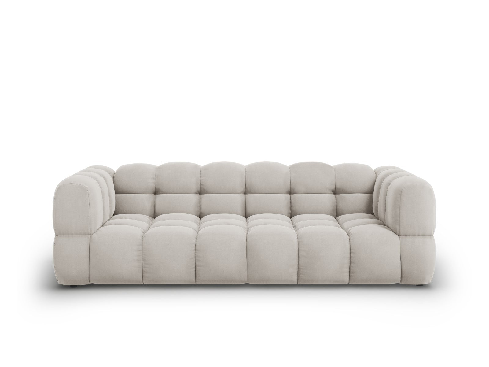 Cosmopolitan Design Modulaire bank Sky 4-zits, flueel, lichtbeige - 10