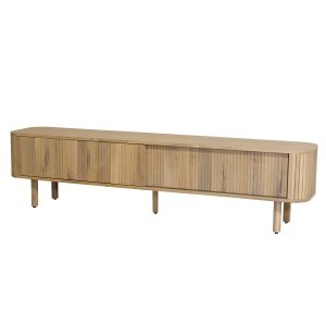 DÉJA Living Tv-Meubel Élise – Naturel – Eikenhout – 200cm DÉJA Living Tv-Meubel Élise – Naturel – Eikenhout – 200cm