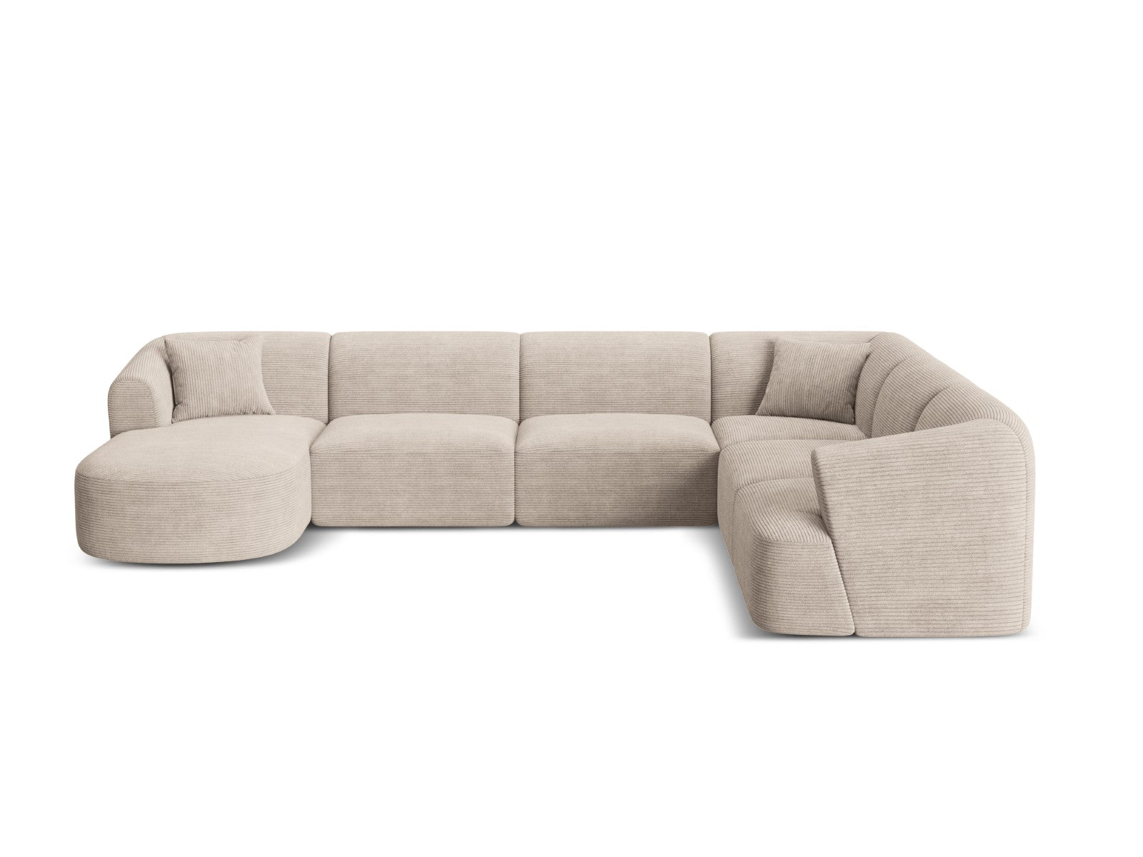Cosmopolitan Design Modulaire panoramische hoekbank rechts Campi 7-zit
