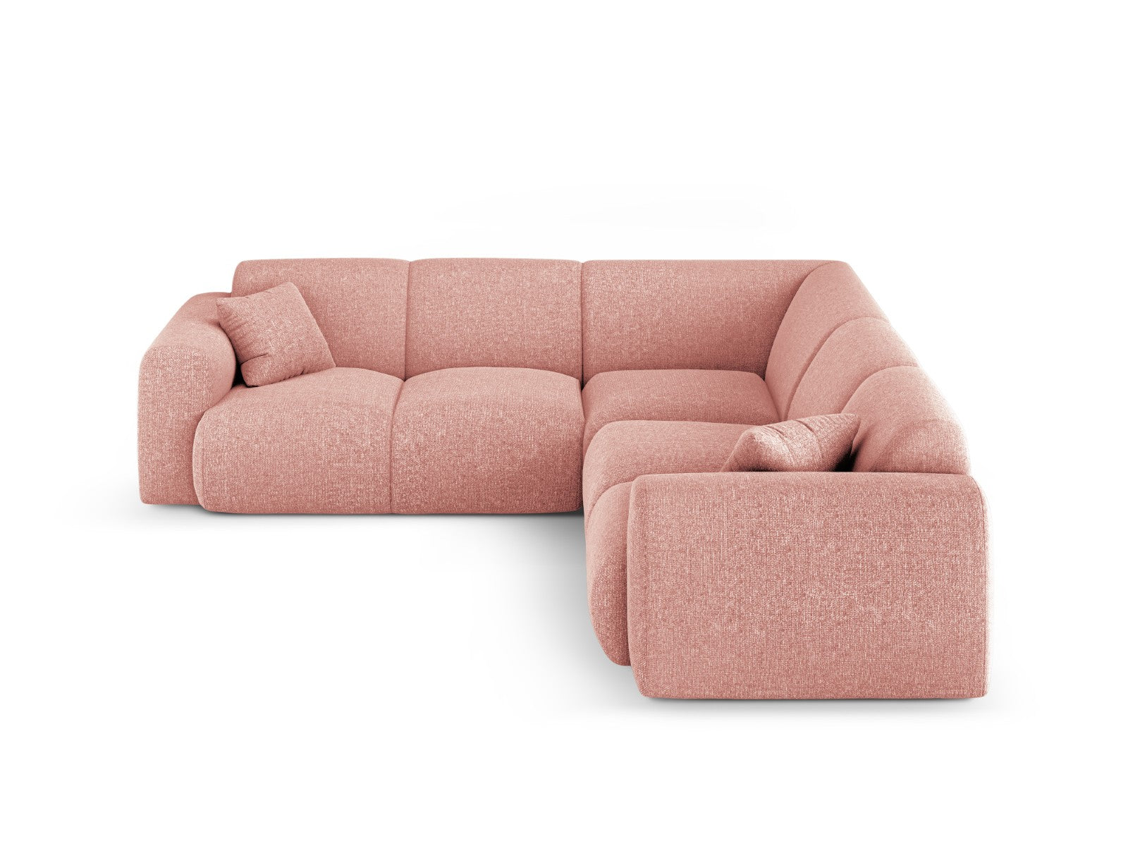 Cosmopolitan Design Symmetrische hoekbank Nolio 5-zits, chenille roze