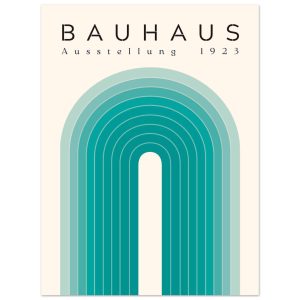 Artfulprints Poster Bauhaus – Turquoise rainbow – 30×40 cm – Turquoise Artfulprints Poster Bauhaus – Turquoise rainbow – 30×40 cm – Turquoise