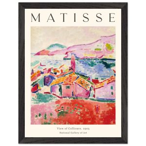 Artfulprints Poster met Lijst Matisse – View of Collioure 1905 – 30×40 Artfulprints Poster met Lijst Matisse – View of Collioure 1905 – 30×40