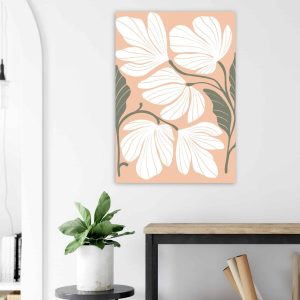 Artfulprints Poster Boho – Delicate flowers – 70×100 cm – Wit Artfulprints Poster Boho – Delicate flowers – 70×100 cm – Wit
