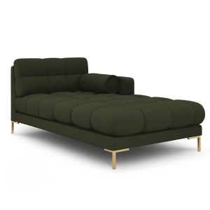 Cosmopolitan Design rechter chaise longue Bali structurele stof, groen