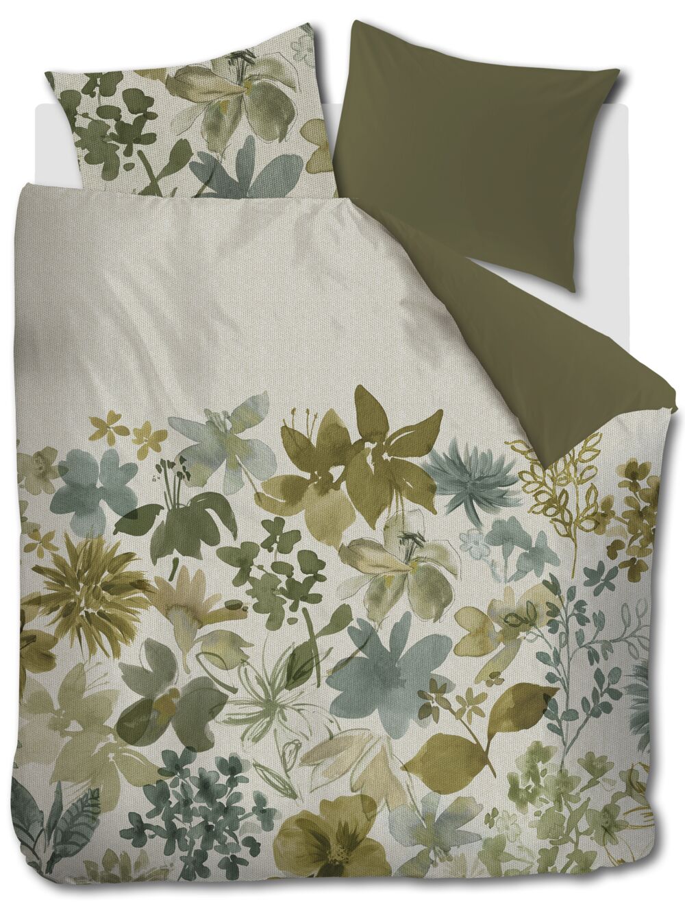 Beddinghouse Dekbedovertrek Lilian - 240 x 200/220 cm - Groen