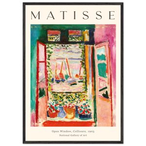 Artfulprints Poster met Lijst Matisse – Open window collioure 1905 – 7 Artfulprints Poster met Lijst Matisse – Open window collioure 1905 – 7