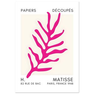 Artfulprints Poster Matisse – Ocean flora pink – 70×100 cm – Roze Artfulprints Poster Matisse – Ocean flora pink – 70×100 cm – Roze