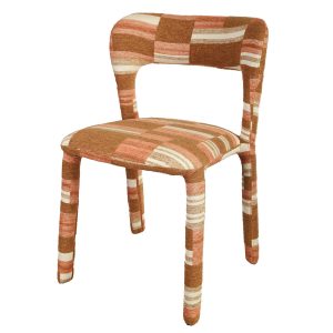 DÉJA Living Eetkamerstoel Mala – Terracotta Stof – Set van 2 DÉJA Living Eetkamerstoel Mala – Terracotta Stof – Set van 2