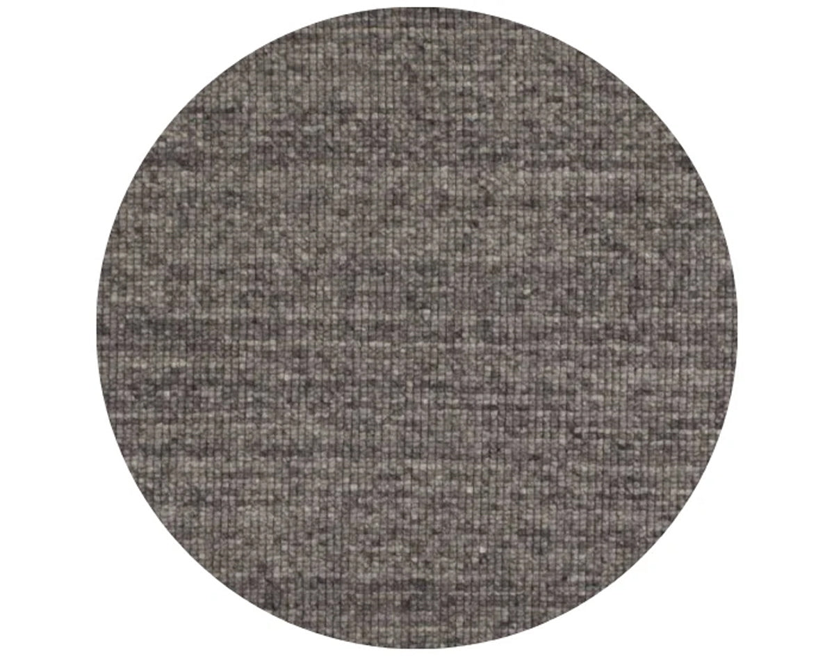 DÉJA Living Vloerkleed Bela - Rond Grijs Wol - Ø240cm
