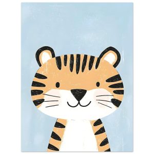 Artfulprints Poster Speelse tijger vriend – 30×40 cm – Oranje Artfulprints Poster Speelse tijger vriend – 30×40 cm – Oranje
