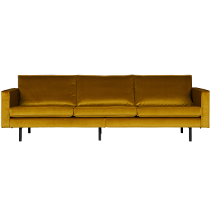 WOOOD 3-zits bank Rodeo – Velvet – Oker – 85x277x86 WOOOD 3-zits bank Rodeo – Velvet – Oker – 85x277x86