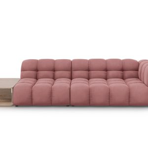 Cosmopolitan Design linker modulaire bank Sky 4-zits, flueel, zalm – 1 Cosmopolitan Design linker modulaire bank Sky 4-zits, flueel, zalm – 1