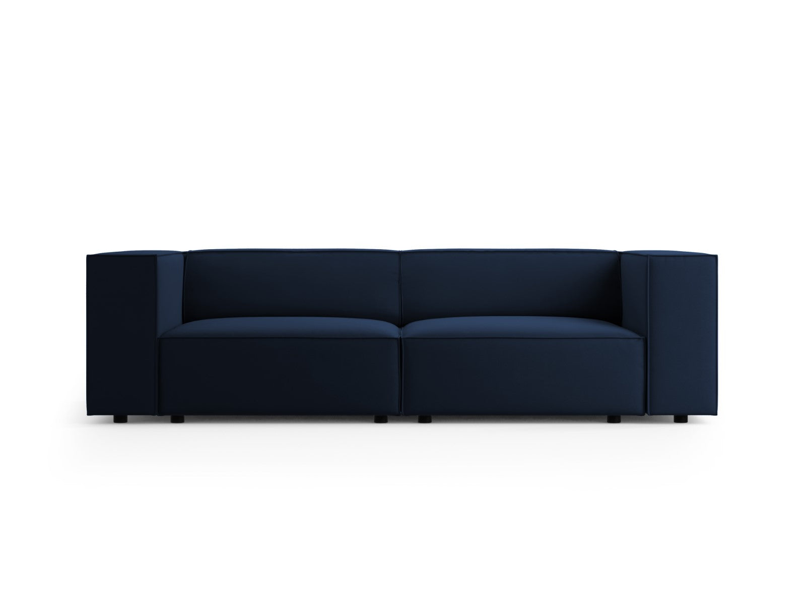 Cosmopolitan Design Bank Arendal 3-zits, flueel, koningsblauw - 102x20