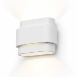Artdelight wandlamp Metz – 2 lichts – 9 x 16 cm – wit Artdelight wandlamp Metz – 2 lichts – 9 x 16 cm – wit