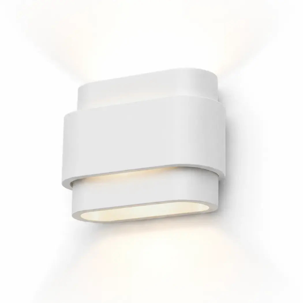 Artdelight wandlamp Metz - 2 lichts - 9 x 16 cm - wit